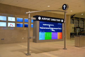 86 inch screen in DTW Terminal A